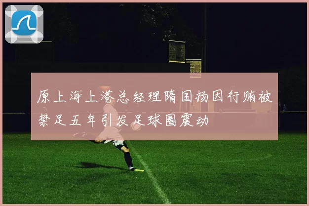 原上海上港总经理隋国扬因行贿被禁足五年引发足球圈震动